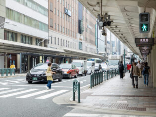 東洞院はやし歯科付近